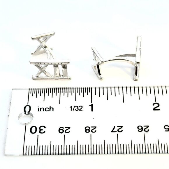 Tiffany & Co Cufflinks Sterling Silver 6.20 Grams Estate TIF917 - Picture 8 of 8